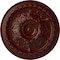Ekena Millwork Oslo Ceiling Medallion (Fits Canopies up to 7 5/8"), 38 3/8"OD x 2 7/8"P, Brushed Mahogany CM38OSBMF - alternate 1